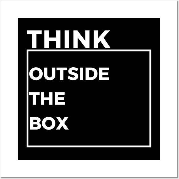 Unbounded Vision: Think Outside the Box Wall Art by neverland-gifts